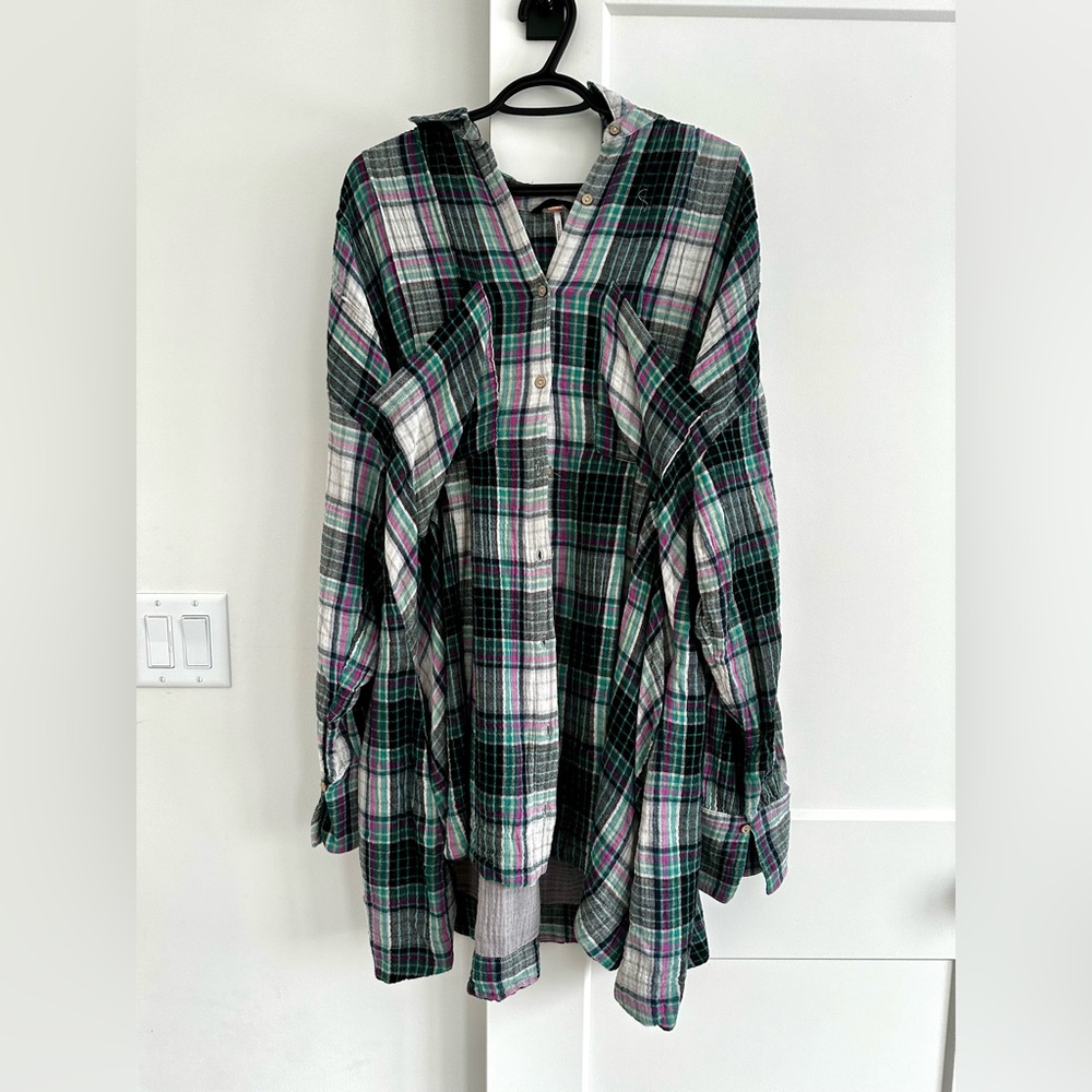 Free People Shirt/Dress Large NWT